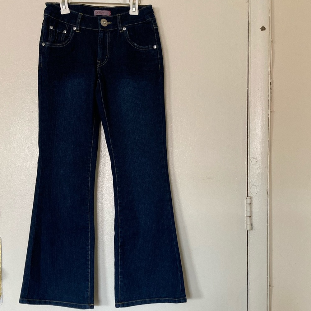 *BRAND NEW* Levi’s Vintage Dark Blue Women’s Junior Girl’s Crystals Flared Jeans